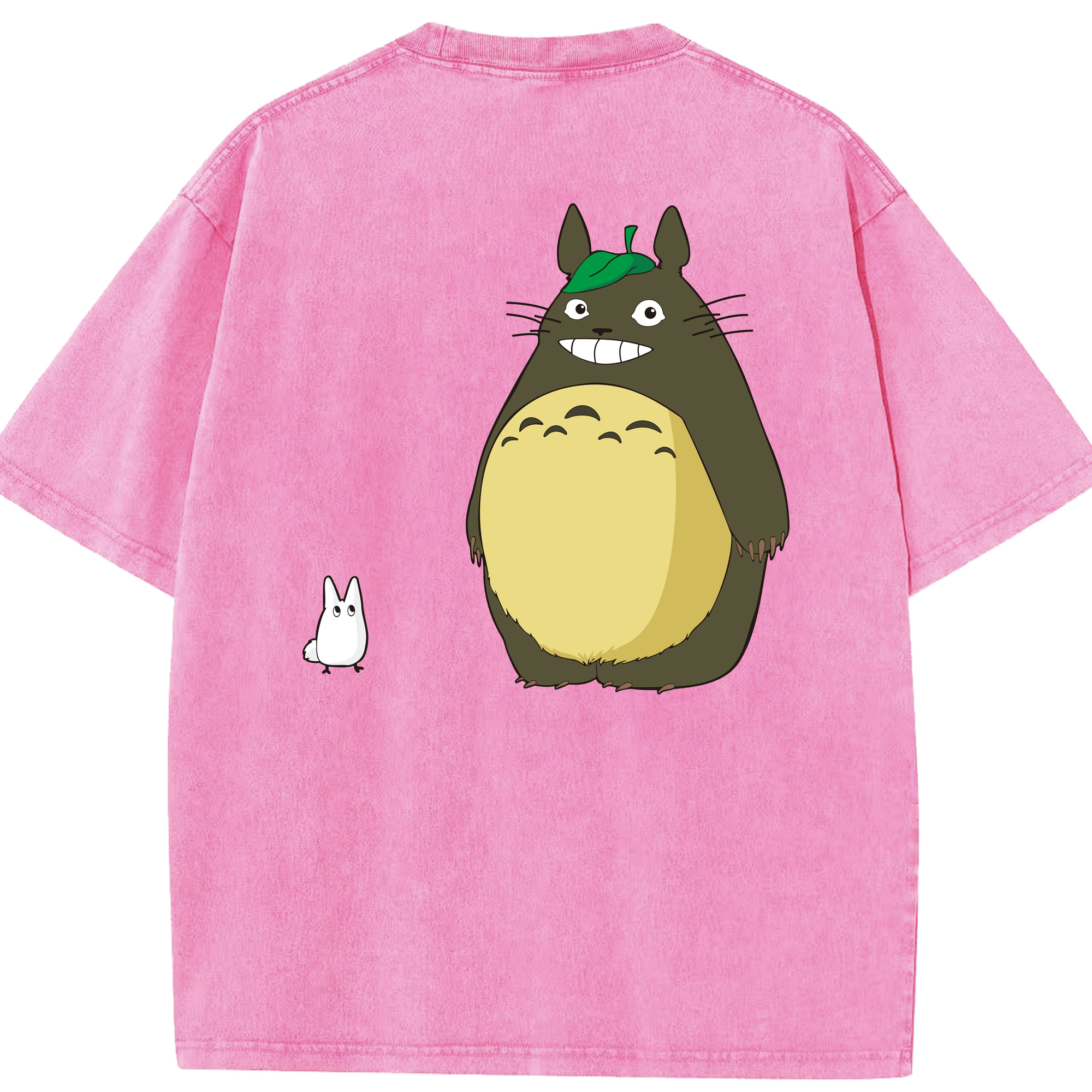 （画像用） となりのトトロ 草壁メイ 草壁サツキ My Neighbor Totoro Satsuki Kusakabe Mei Kusakabe 綿100% ヴィンテージ風 半袖Tシャツ（背面プリント）